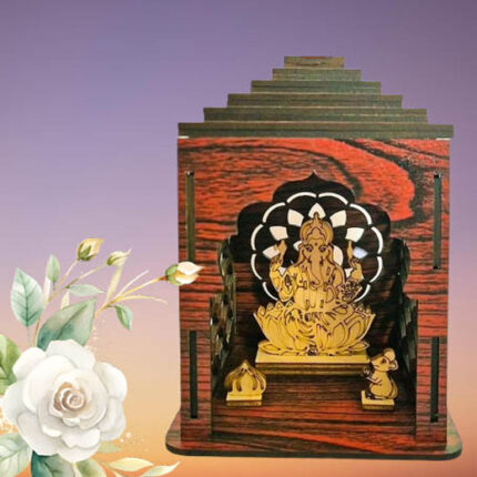 Small Wooden Mandir for Home