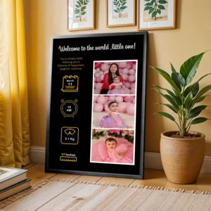 Personalized Welcome to the World Baby Collage